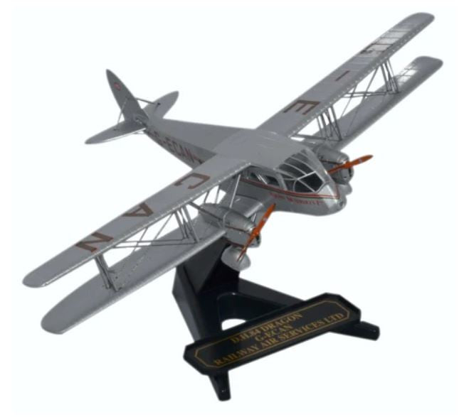 OX72DG001 | Oxford Die-cast 1:72 | DH84 Dragon G-ECAN, Railway Air Services