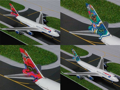 GJBAWSET2 | Gemini Jets 1:400 1:400 | Boeing 747-400 Twin Set British Airways G-BNLS 'Wunala' & G-BNLN 'Nalanji'