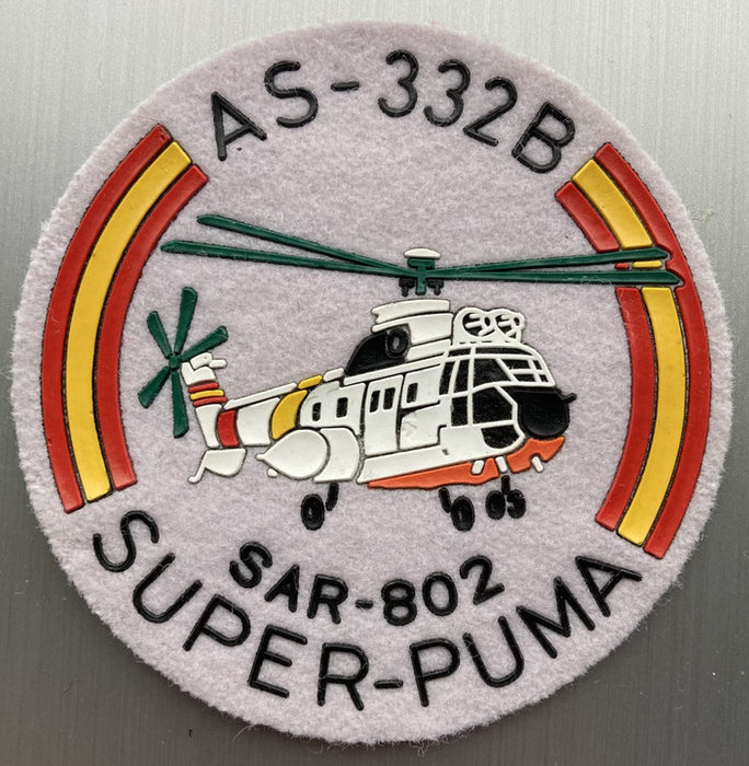 PATCH30 | ARD Souvenirs Patches | 90mm Printed Patch - AS-332B Super Puma, SAR-802.