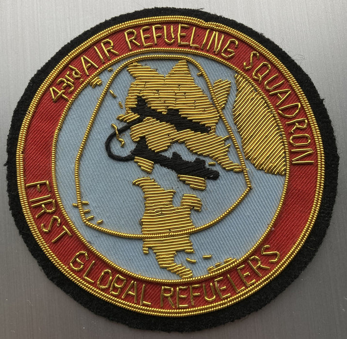 PATCH33 | ARD Souvenirs Patches | 95mm Embroidered Patch - 43rd Refueling Sqn 'First Global Refuelers'.