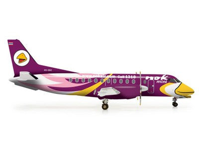 555982 | Herpa Wings 1:200 | Saab 340 Nok Mini 'Purple' HS-GBC