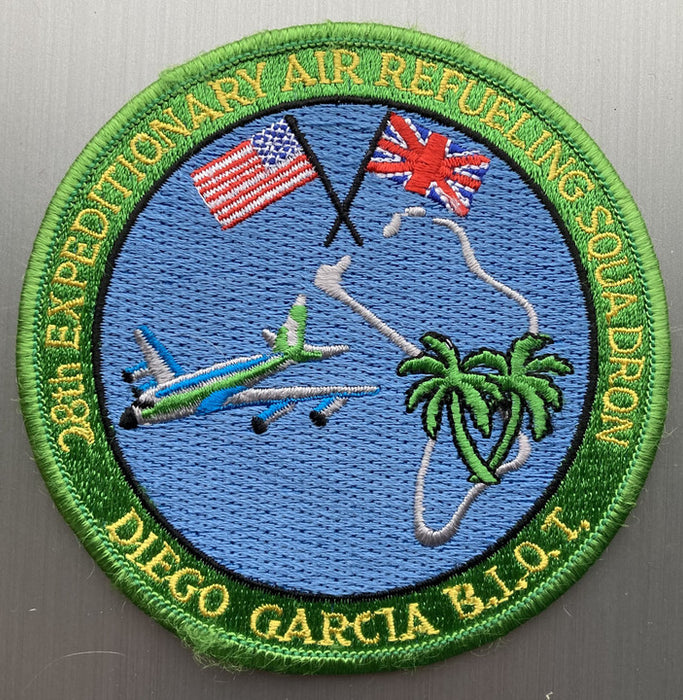 PATCH38 | ARD Souvenirs Patches | 100mm Embroidered Patch - 28th Expeditionary Air Refueling Sqn, Diego Garcia B.I.O.T.