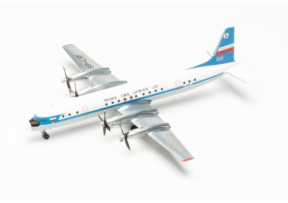 572446 | Herpa Wings 1:200 | Ilyushin IL-18 LOT SP-LSF (die-cast, with stand)