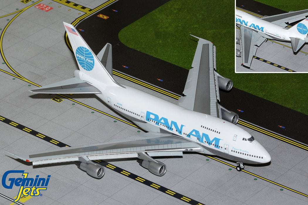 G2PAA1164F | Gemini200 1:200 | Boeing 747SP Pan American World Airways (Pan Am) N531PA billboard titles (flaps)