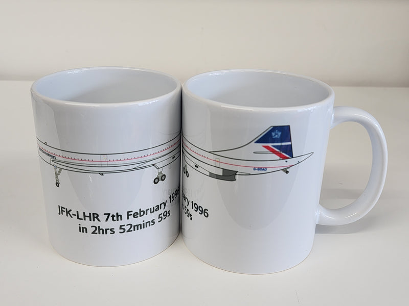 BAMUGCONLAN | Gifts Mugs | Coffee mug - Concorde, British Airways G-BOAD 'Record Holder'