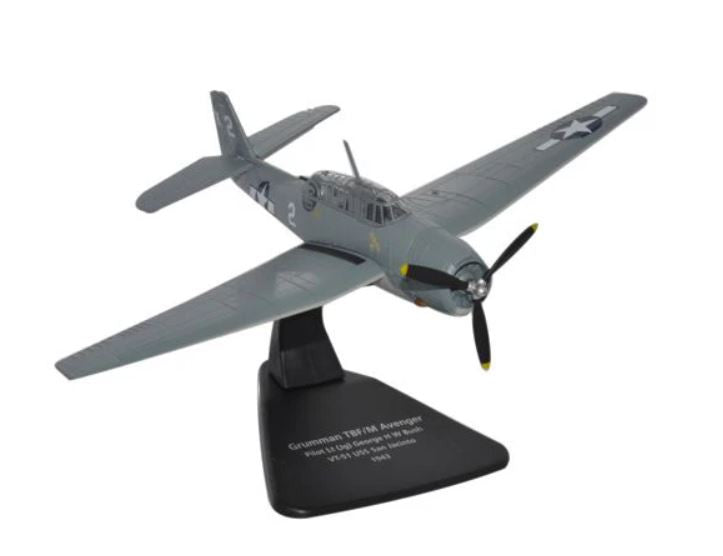 AC046 | Oxford Die-cast 1:72 | General Motors TBM Avenger US Navy VT-51, USS San Jacinto, 1943 (GHW Bush)