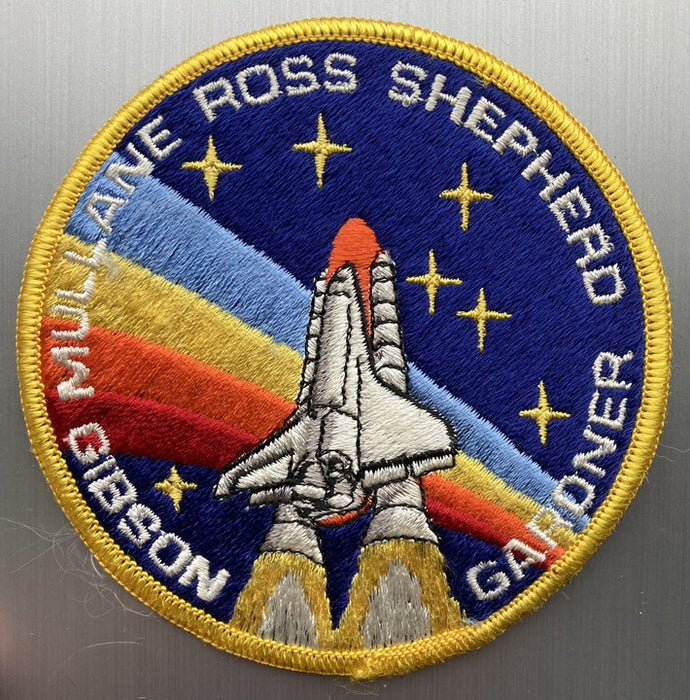 PATCH3 | ARD Souvenirs Patches | 105mm Embroidered Patch - Space Shuttle Gibson,Mullane,Ross,Shepherd,Gardner.