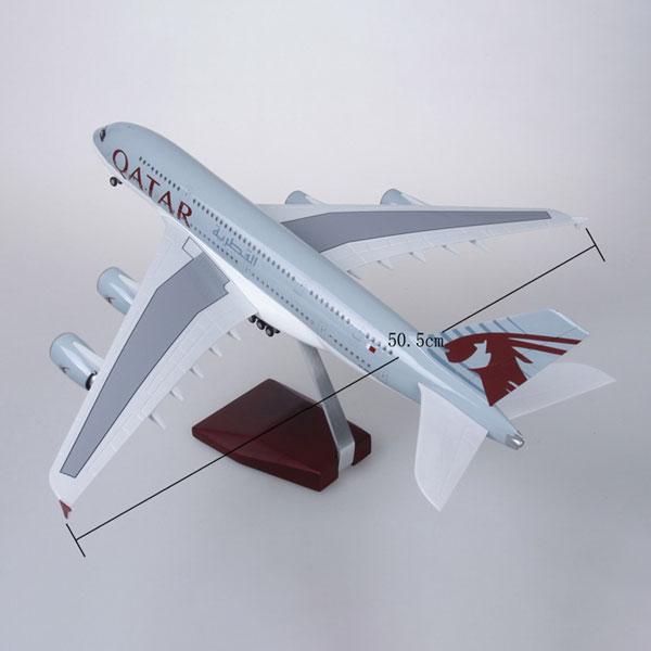 DMA7APC | Desktop Models 1:160 | Airbus A380-800, Qatar Airways A7-APC LED light up