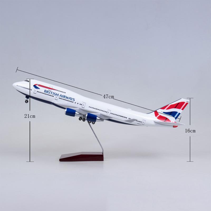 DMBAB747 | Desktop Models 1:150 | Boeing 747, British Airways LED light up | is due November 2025