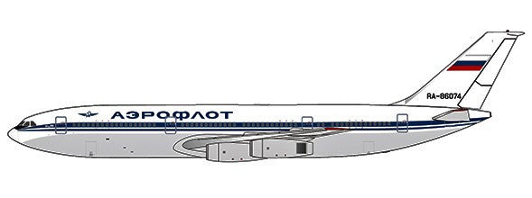 XX40090 | JC Wings 1:400 | Aeroflot Ilyushin IL-86 Reg: RA-86074