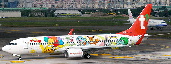 JCSA4021 | JC Wings 1:400 | BOEING 737-800 T'WAY AIR PIKACHU JET TW LIVERY REG: HL8306 | was due April 2023