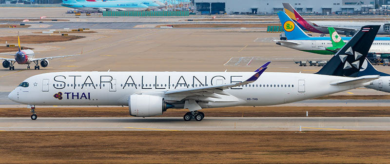 AV4210 | Aviation 400 1:400 | Airbus A350-900 Thai HS-THQ, 'Star Alliance' (magnetic gear)