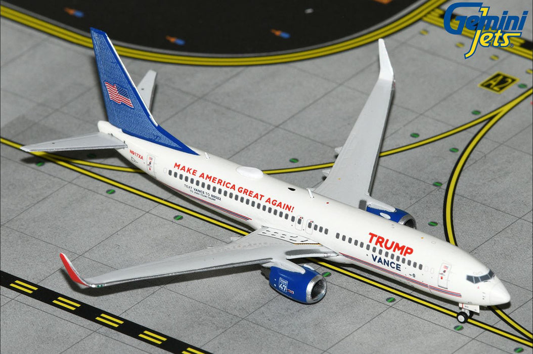 GJTRU2306 | Gemini Jets 1:400 1:400 | Boeing 737-800W 'Trump-Vance campaign' N917XA