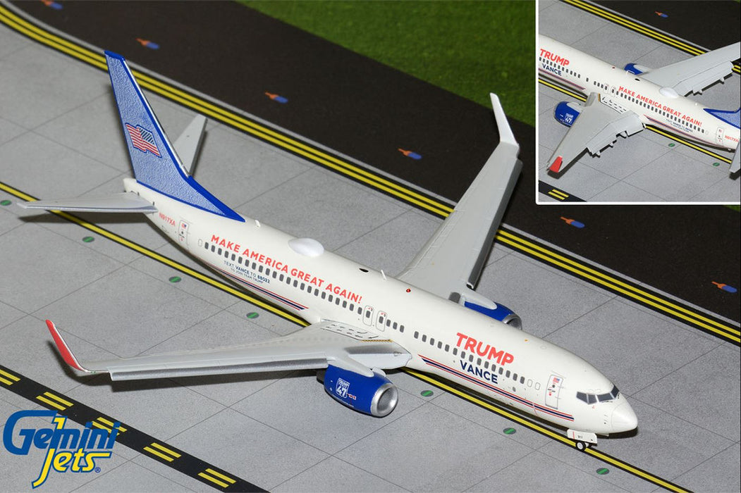 G2TRU1372F | Gemini200 1:200 | Boeing 737-800 Trump-Vance Campaign N917XA Flap Down Version