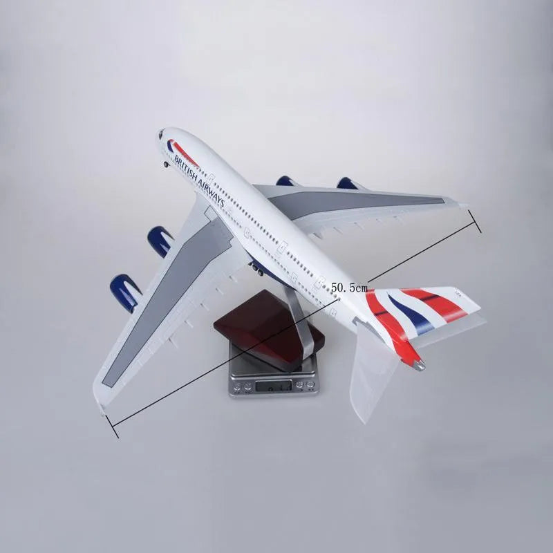 DMBAA380 | Desktop Models 1:160 | Airbus A380, British Airways LED light up