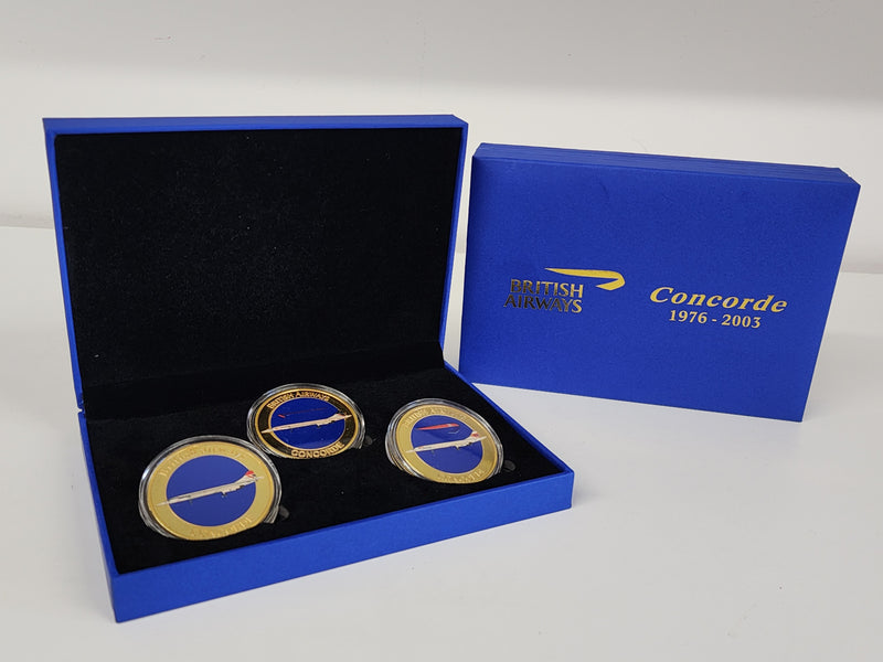 BACONCOINSET | Other Gifts | Limited Edition British Airways Concorde commemorative coin set;