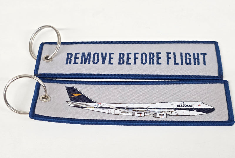 RBFG-BYGC | Gifts Key Rings | Boeing 747-400 BOAC G-BYGC