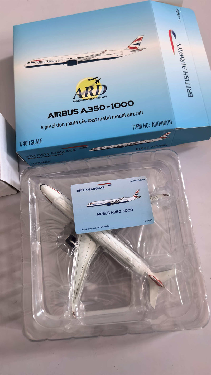 ARD4BA19 | ARD Models 1:400 | Airbus A350-1000 British Airways G-XWBF | is due April 2026