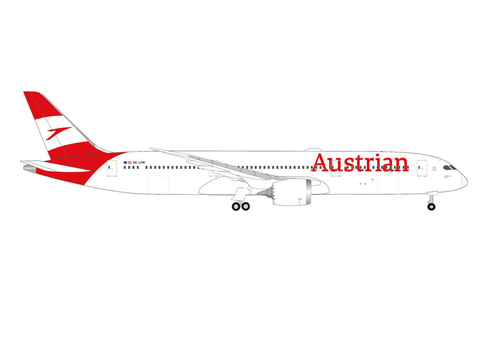 537834 | Herpa Wings 1:500 | Boeing 787-9 Dreamliner Austrian Airlines OE-LPM | was due December 2024