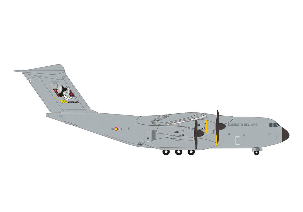 537872 | Herpa Military 1:500 | Airbus A400M Spanish Air Force Atlas 31st Wing (Ala 31), Zaragoza - 50 Aniversario TK.23-14 | was due December 2024