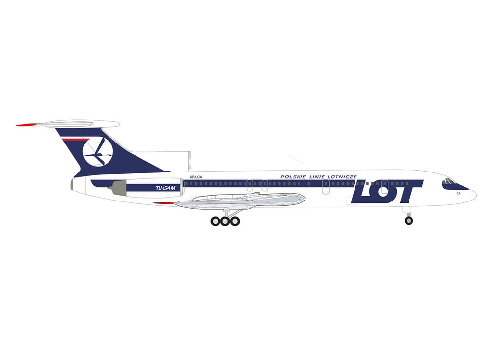 538121 | Herpa Wings 1:500 | Tupolev TU-154M LOT Polish Airlines SP-LCA