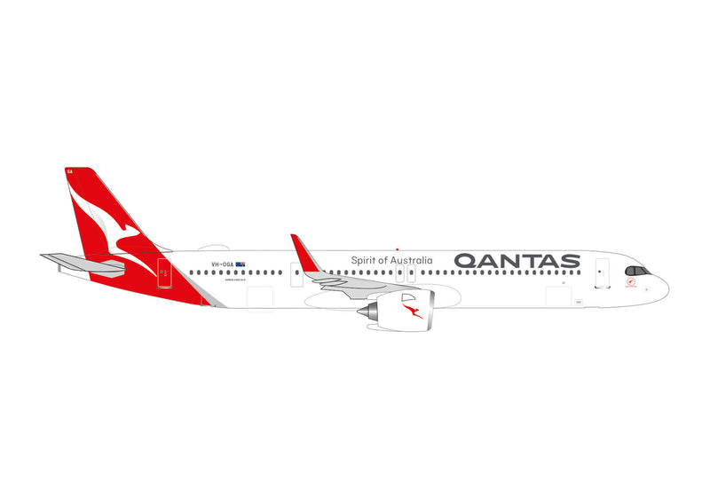 538497 | Herpa Wings 1:500 | Airbus A321XLR Qantas - VH-OGA Great Ocean Road