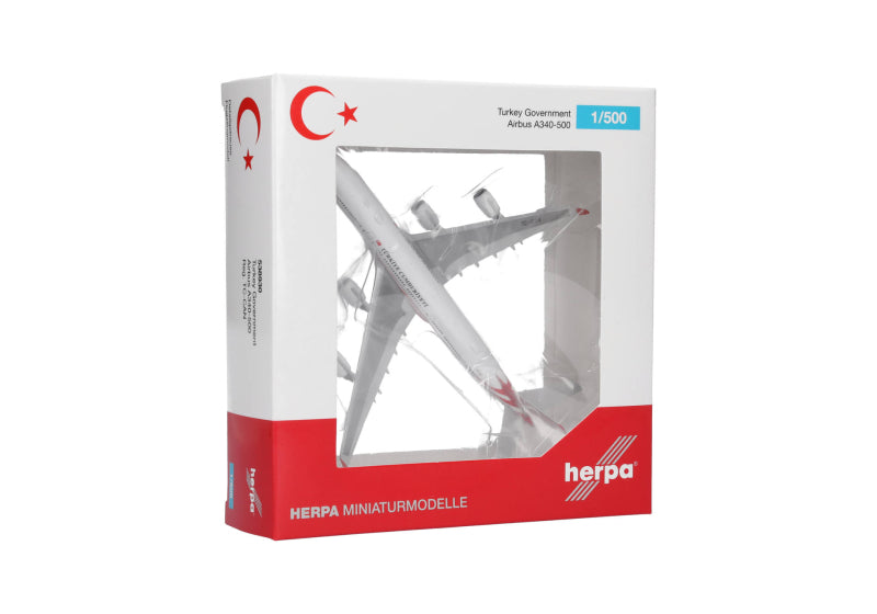 538930 | Herpa Wings 1:500 | Airbus A340-500 Turkey Government TC-CAN