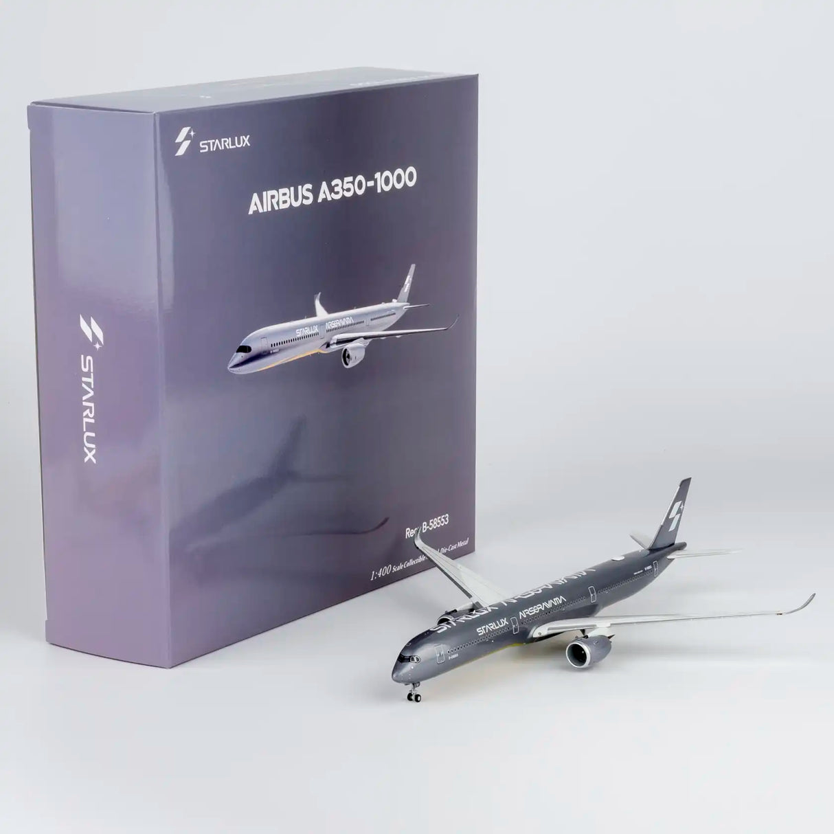NG57046 | NG Models 1:400 | Airbus A350‑1000 Starlux Airlines B-58553 Airsorayama Silver