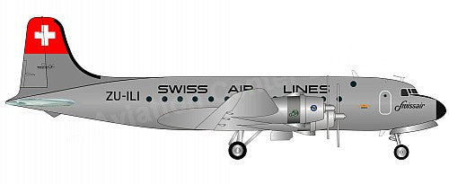 572491 | Herpa Wings 1:200 1:200 | Douglas DC-4 Swissair ZU-ILI