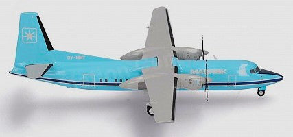 572804 | Herpa Wings 1:200 1:200 | Fokker 50 Maersk Air OY-MMT