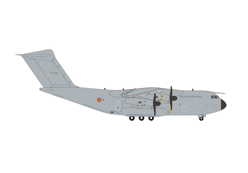 573665 | Herpa Wings 1:200 | Belgian Air Component Airbus A400M Atlas - 20th Sqn, 15th Air TW, Melsbroek AB - CT-02