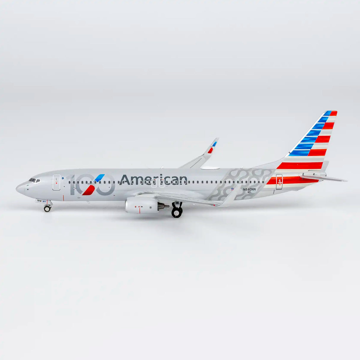 NG58258 | NG Models 1:400 | Boeing 737-800 American Airlines N840NN 100th Anniversary Luxurious packaging) (with stand)