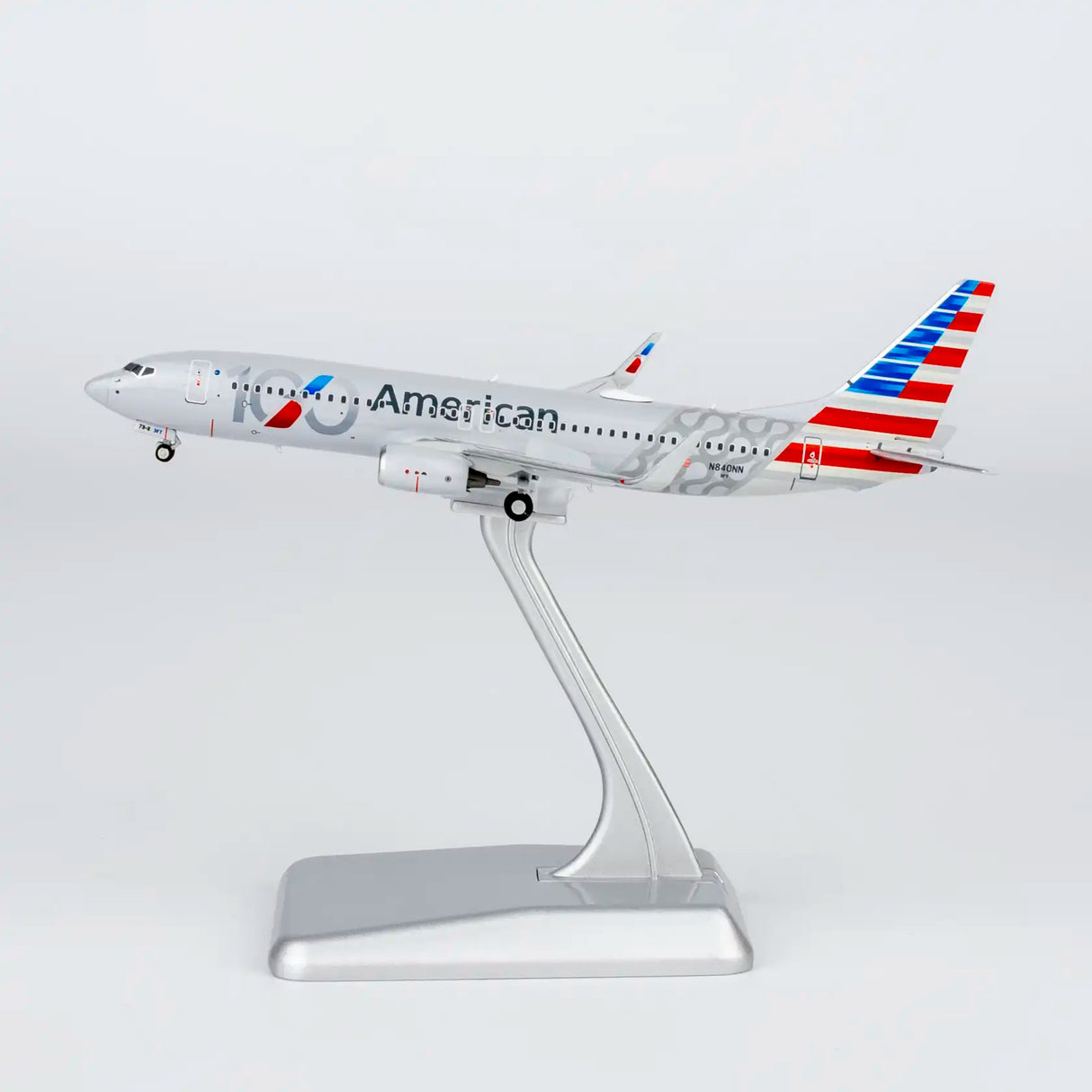 NG58258 | NG Models 1:400 | Boeing 737-800 American Airlines N840NN 100th Anniversary Luxurious packaging) (with stand)