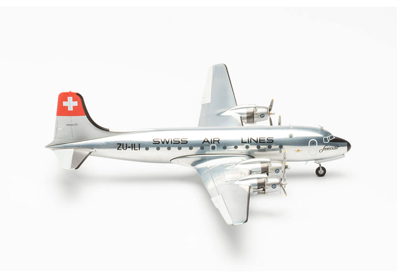 572491 | Herpa Wings 1:200 | Douglas DC-4 Swissair ZU-ILI