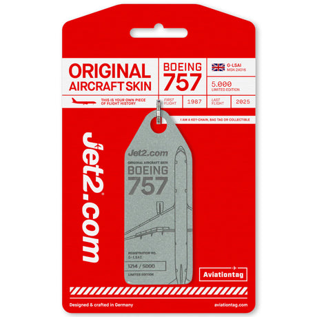 AVTAGGLSAI | Aircraft Skin Tags | Original Aircraft Skin - Boeing 757-200, Jet2 G-LSAI