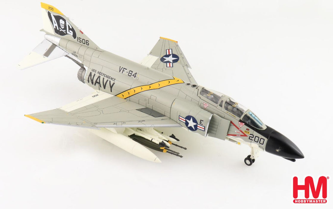 HA19048 | Hobby Master Military 1:72 | F-4B Phantom II 151506 US Navy VF-84 'Jolly Rogers' USS Independance 1984