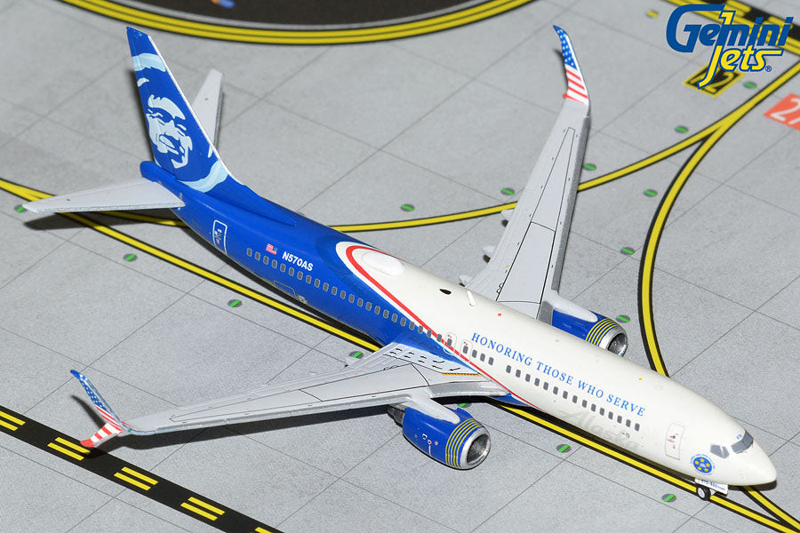 GJASA2122 | Gemini Jets 1:400 | Boeing 737-800 Alaska N570AS