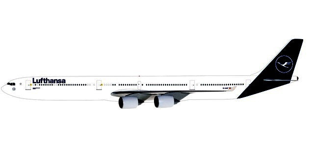 612616 | Herpa Snap-Fit (Wooster) 1:250 | Airbus A340-600 Lufthansa D-AIHF,'Lubeck'