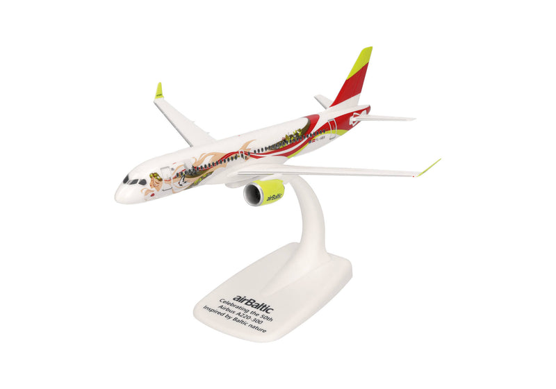 614559 | Herpa Snap-Fit | Airbus A220-300 airBaltic 50th A220 - YL-ABX