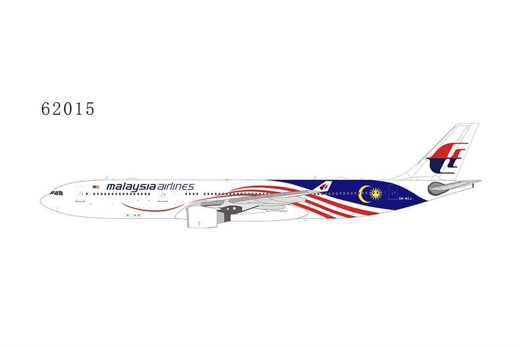 NG62015 | NG Models 1:400 | Airbus A330-200 Malaysia Airlines | Malaysia Negaraku 9M-MTJ