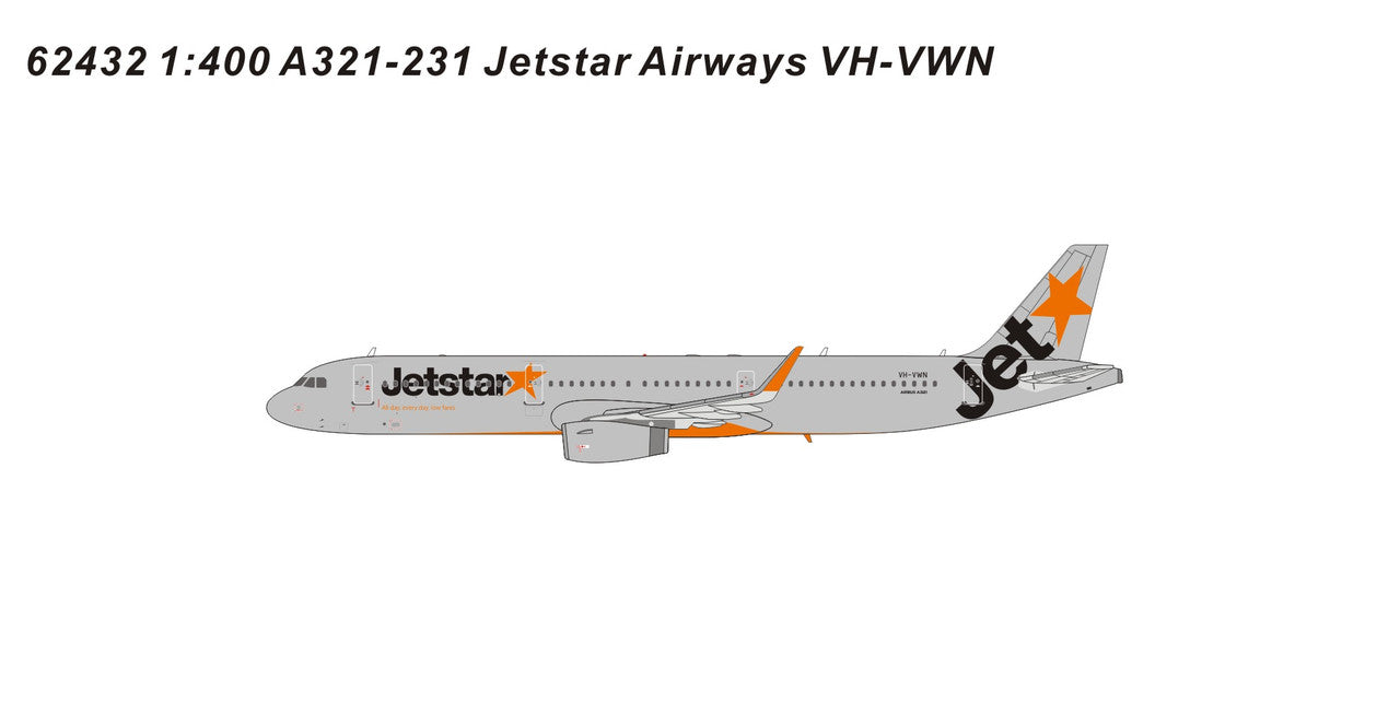 NG62432 | Panda Models 1:400 | Airbus A321-231 JetstarAirways VH-VWN | was due December 2024