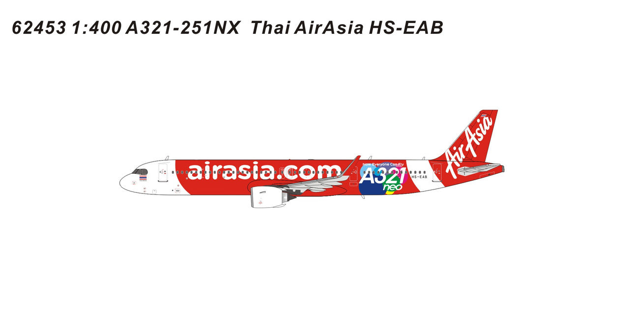 PM62453 | Panda Models 1:400 | Airbus A321-251NX Thai AirAsia HS-EAB | was due December 2024