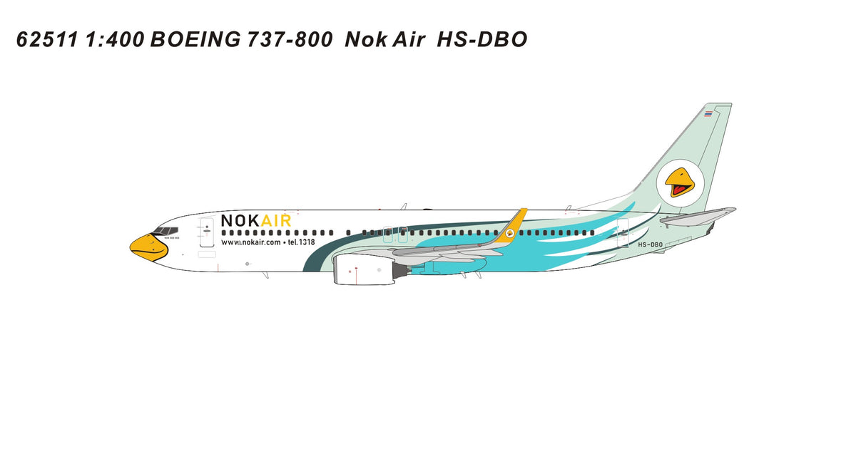 PM62511 | Panda Models 1:400 | Boeing 737-800 NokAir HS-DBO | is due May 2025