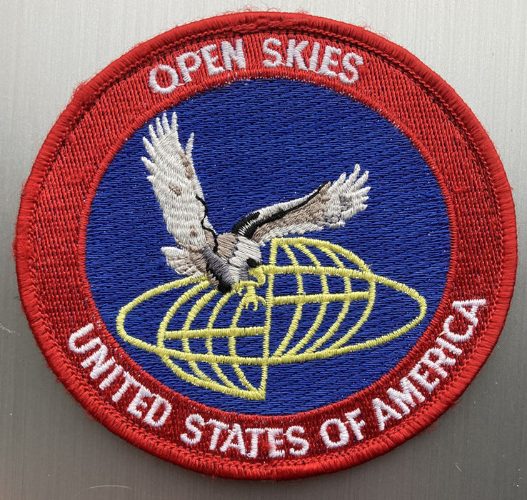 PATCH63 | ARD Souvenirs Patches | 100mm Embroidered Patch - USA 'Open Skies'.