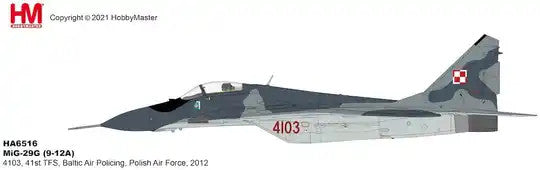 HA6516 | Hobby Master Military 1:72 | MiG-29G 4103 41st TFS Polish Air Force