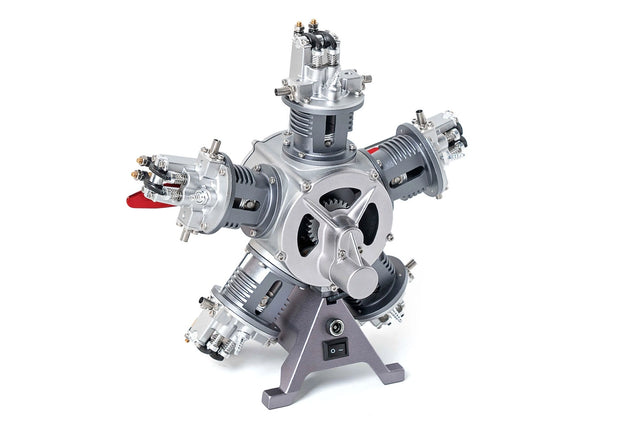 TECHING DM116 5-Cylinder Radial Engine metal model kit
