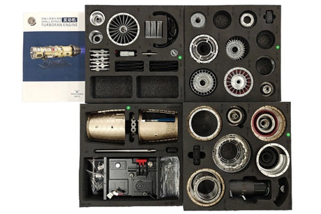 TECHING DM135 Low Bypass Turbofan Engine metal model kit