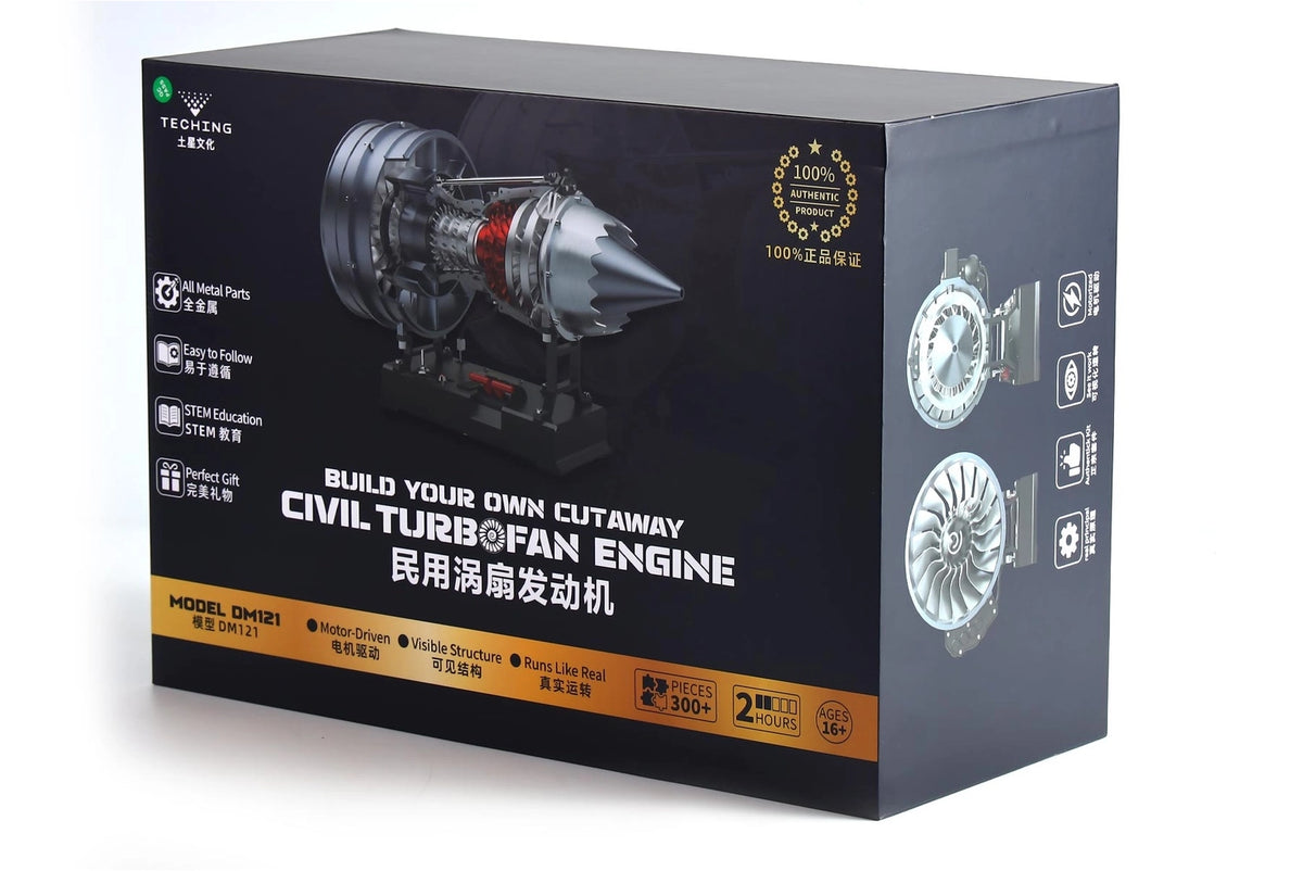 TECHING DM121 Civil Turbofan Engine metal model kit