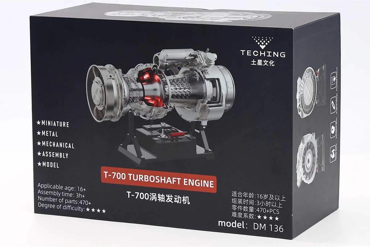 TECHING DM136 T-700 Turboshaft Engine metal model kit