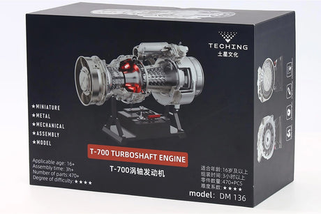 TECHING DM136 T-700 Turboshaft Engine metal model kit